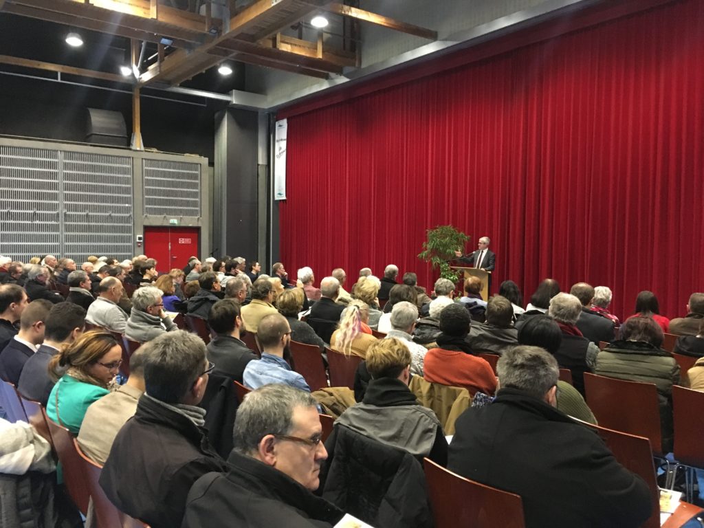 Cérémonie des vœux 2018 à Pont-à-Mousson.