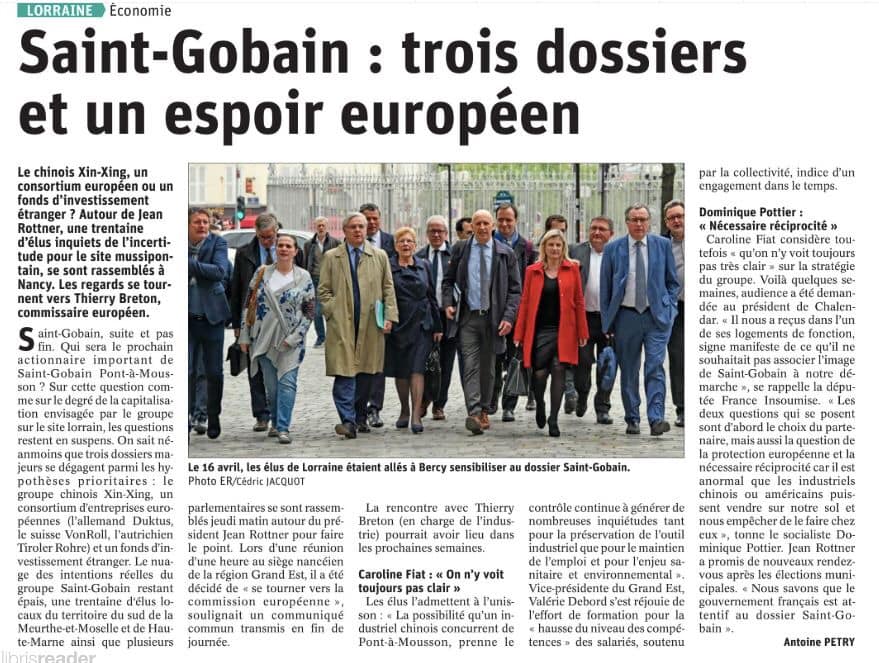 journal article saint gobain un espoir europeen