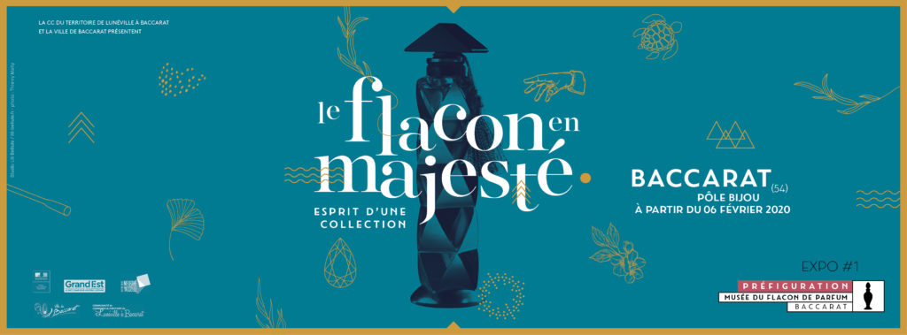 affiche exposition flacon majesté baccarat