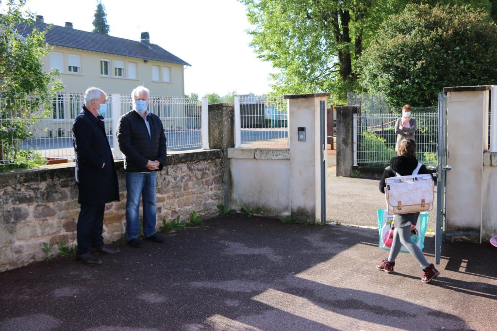 Christian Gex, maire de Baccarat et Olivier Jacquin