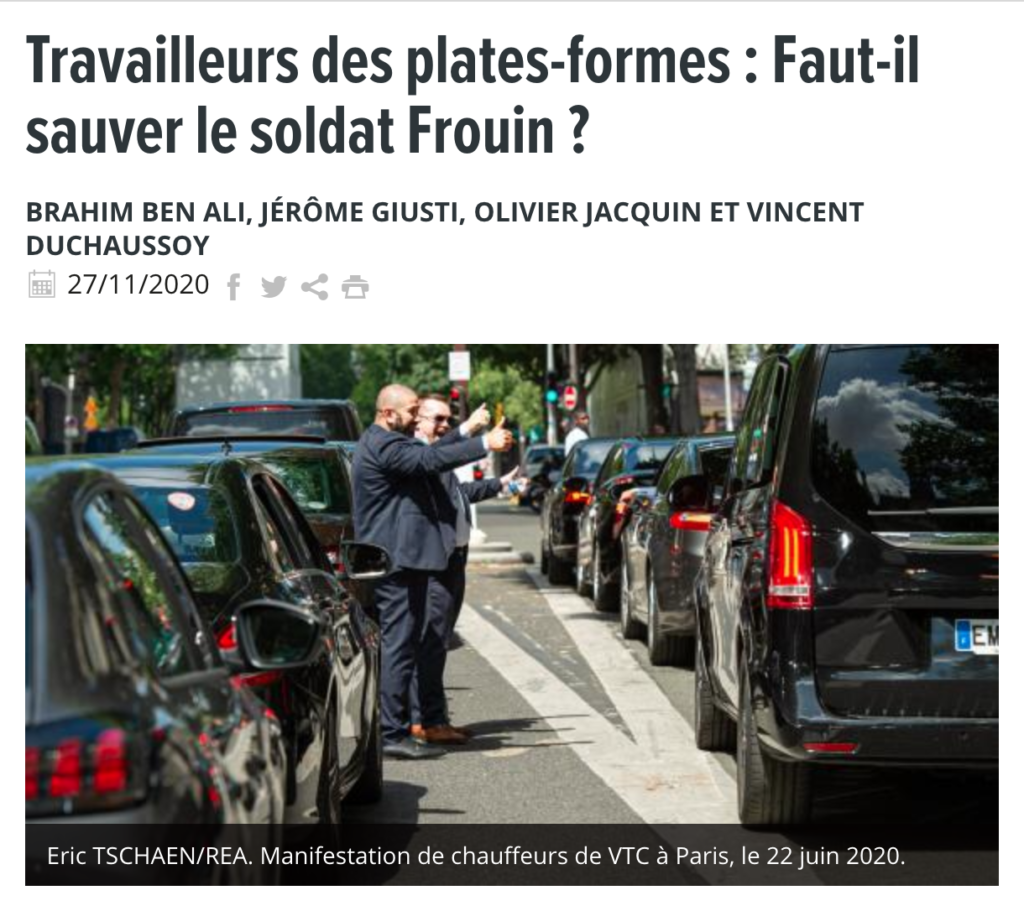 tribune frouin uber